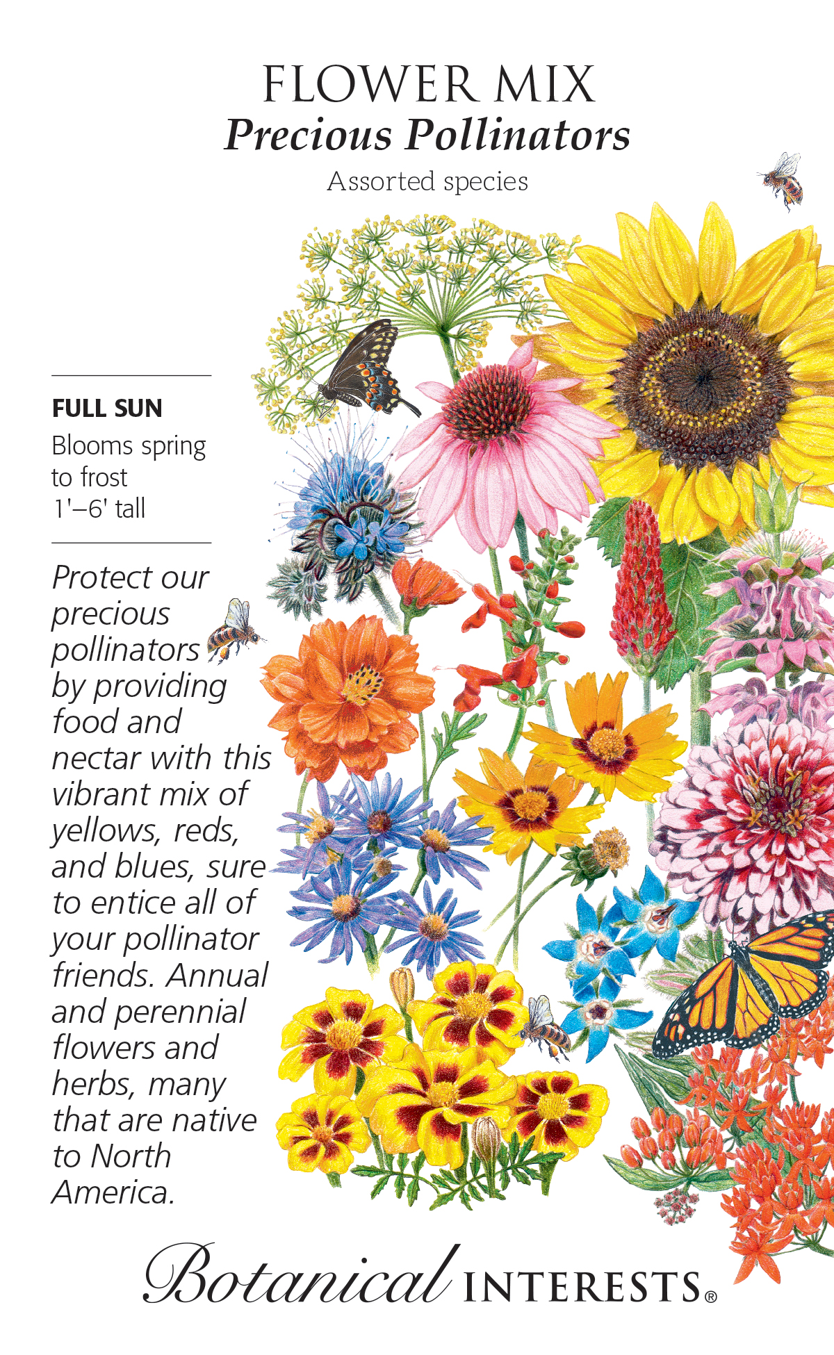 Precious Pollinators Flower Seeds Mix Precious Pollinators Flower Seeds Mix